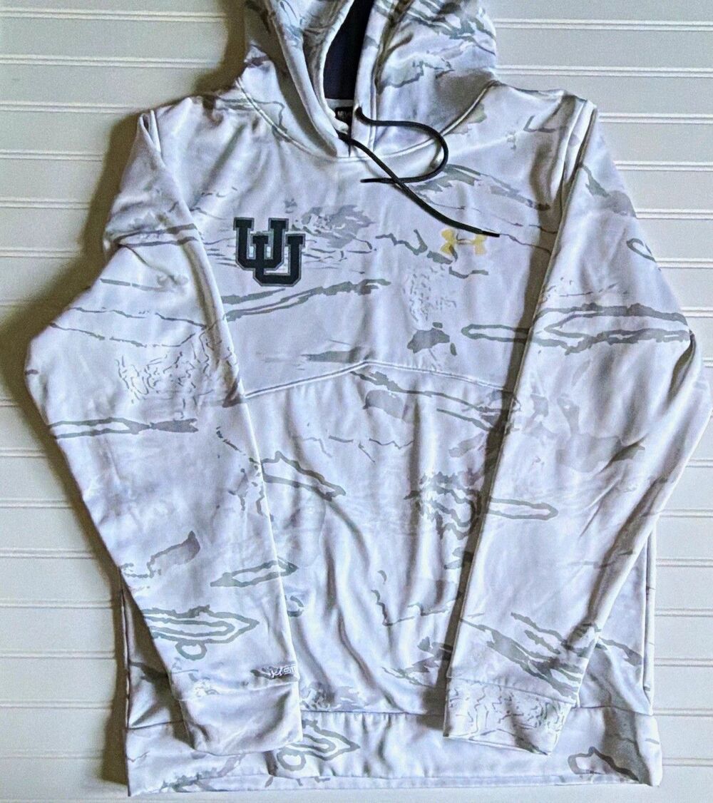 Under Armour Utah Utes Camo Hoodie University of Utah Men’s M White Gray